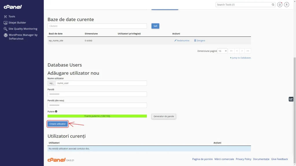 Create a Database User
