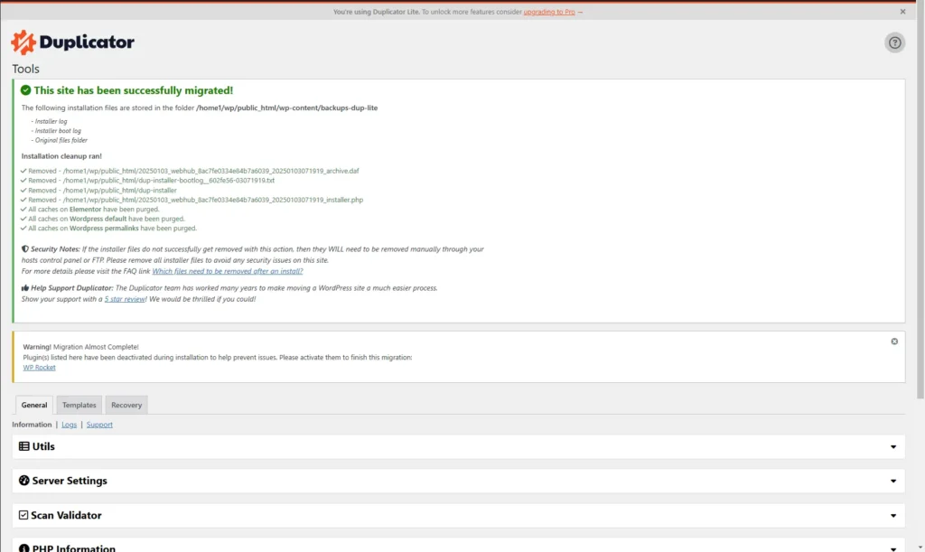 Finish and Clean Up the Migration